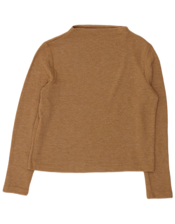 Marks & Spencer Dametop Langærmet UK 12 Medium Beige Polyester