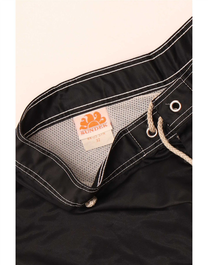 Sundek Herre svømmeshorts Medium Sort Colourblock Nylon