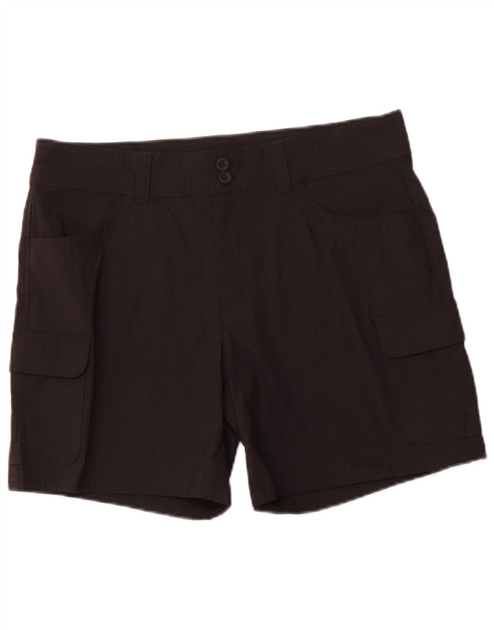 EDDIE BAUER Cargo Shorts til kvinder US 12 Large W34 Sort