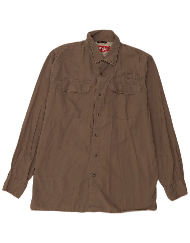 Wrangler Herreskjorte Medium Khaki Bomuld