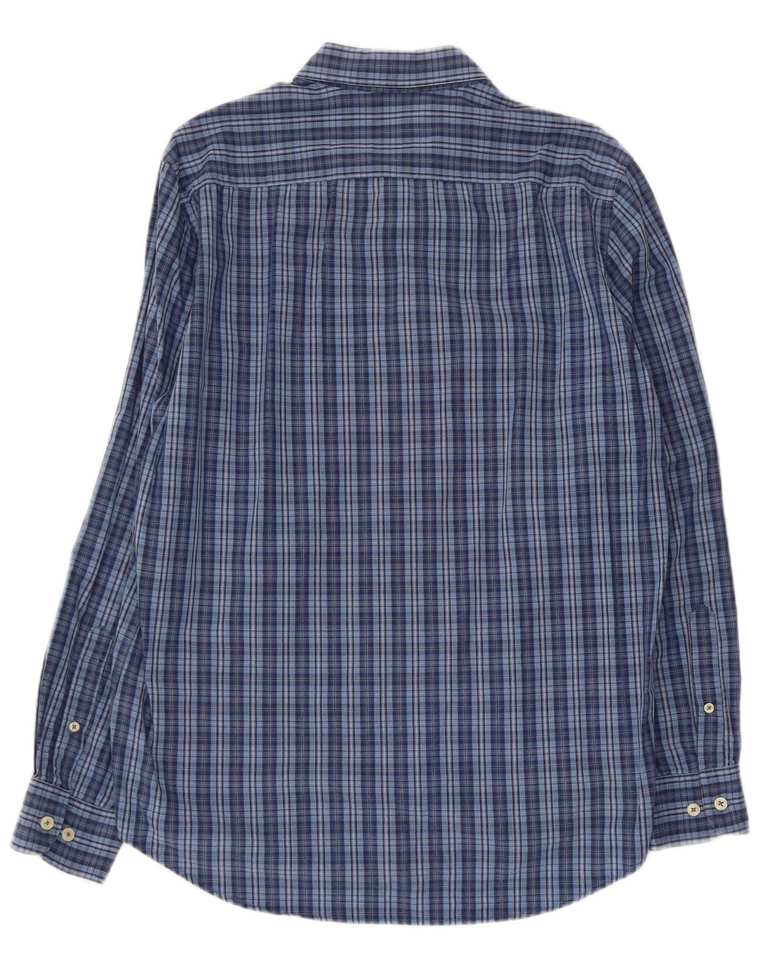 CARRERA Herre Regular Fit skjorte Stor blå ternet bomuld