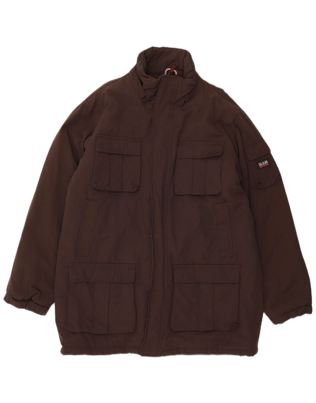 Slam Herre Utility Jacket UK 42 XL Brun Nylon