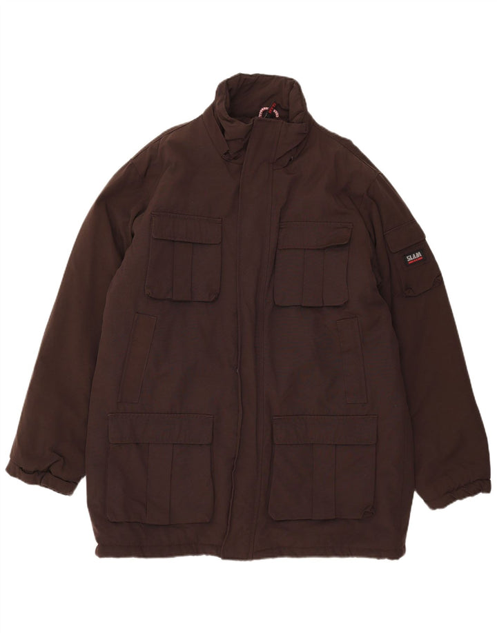 Slam Herre Utility Jacket UK 42 XL Brun Nylon