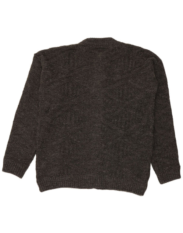 Nanuk Herre Cardigan Sweater 2XL Grå Flecked Acryl