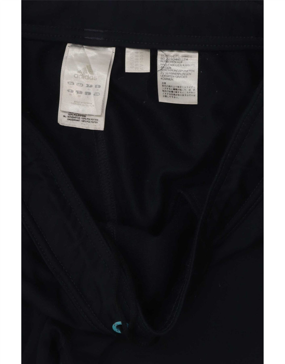 Adidas Træningsdragtsbukser til kvinder UK 12 Medium Navy Blue Polyester