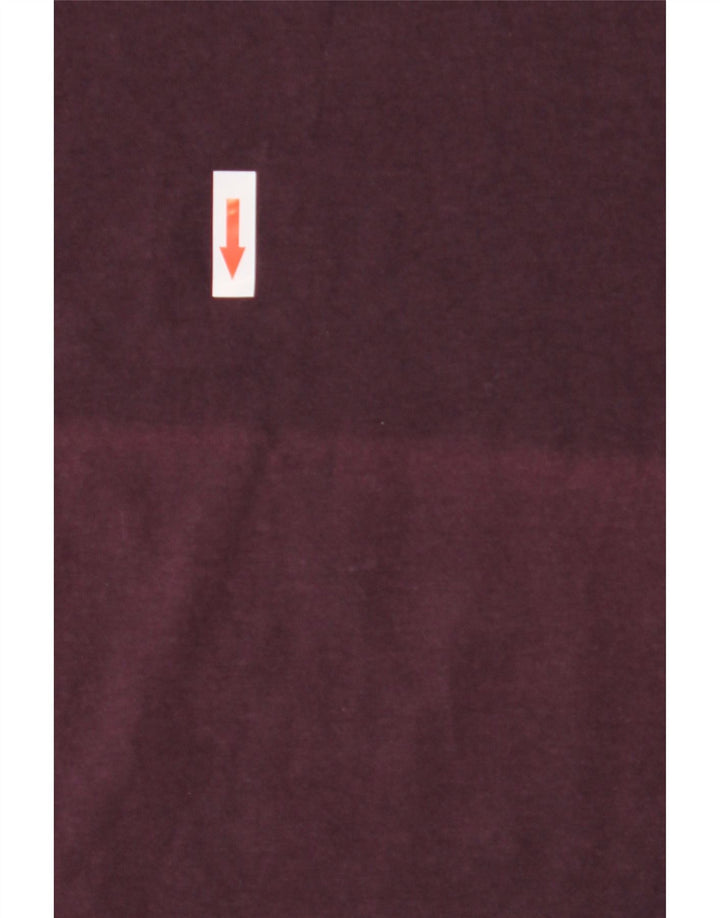 Champion Dame Grafisk T-Shirt Top UK 14 Medium Burgundy