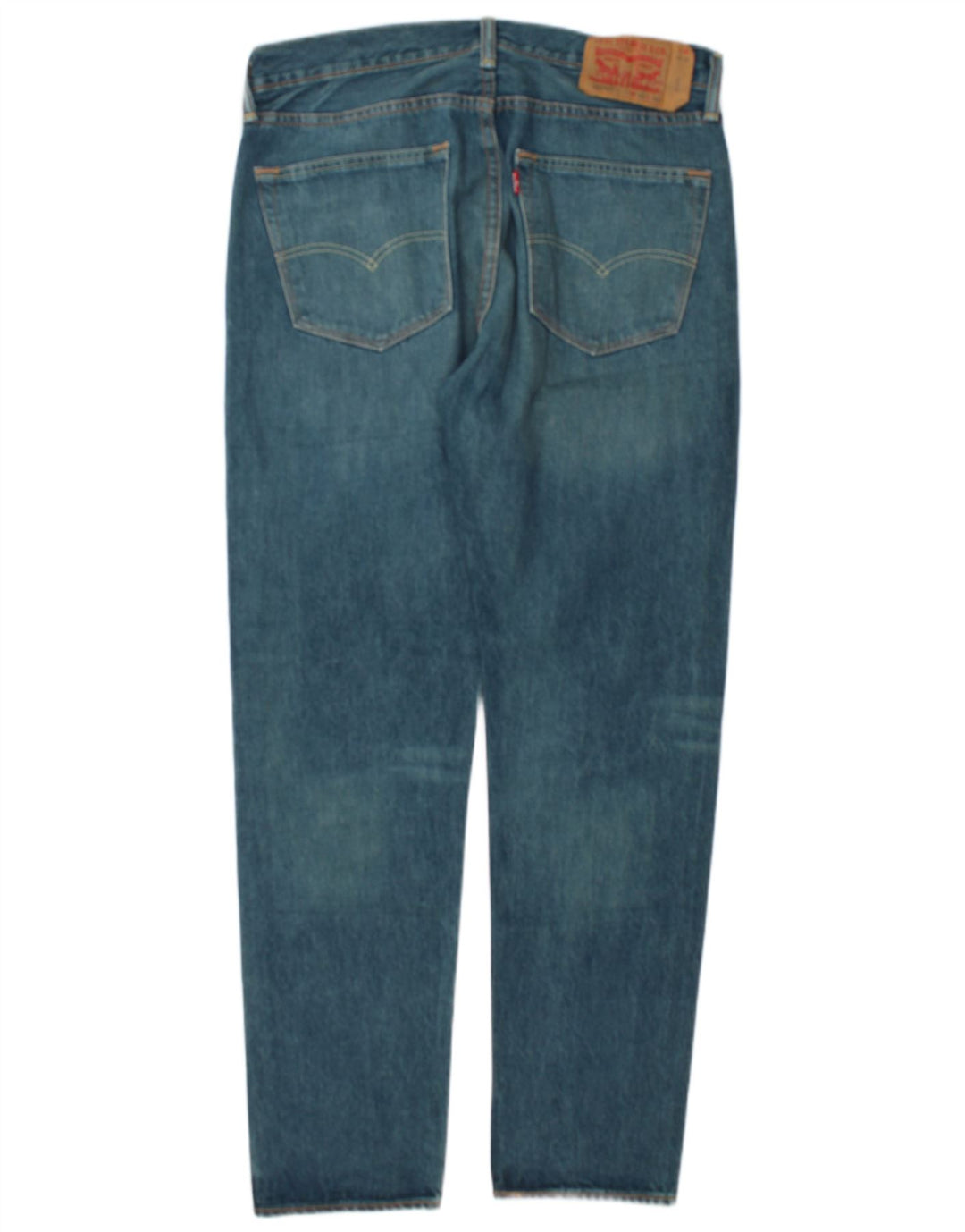 Levi's Herre 501 lige jeans W32 L32 blå bomuld