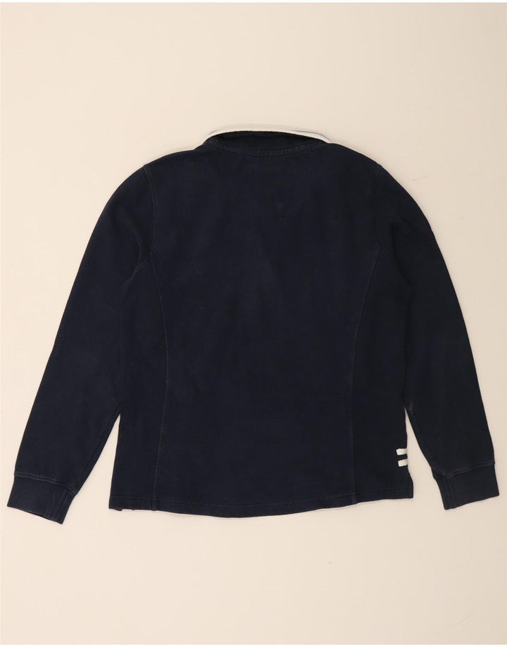 CREW CLOTHING Dame Sweatshirt med lynlås-hals DK 16 Stor marineblå
