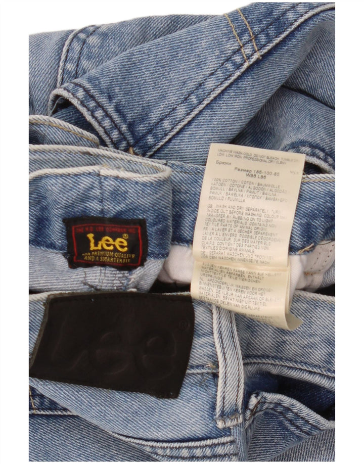 Lee Herre tilspidsede jeans W34 L27 blå bomuld