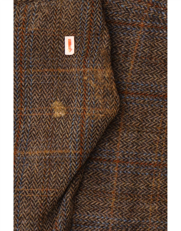 Walker and Hawkes Herre Harris Tweed Blazer Jacket IT 46 3XL Brun