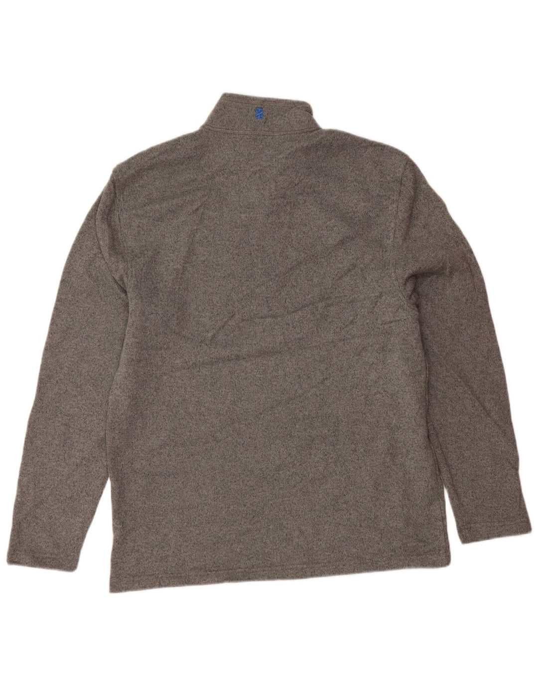 IZOD Sweatshirt med lynlås til mænd, medium grå flækket polyester