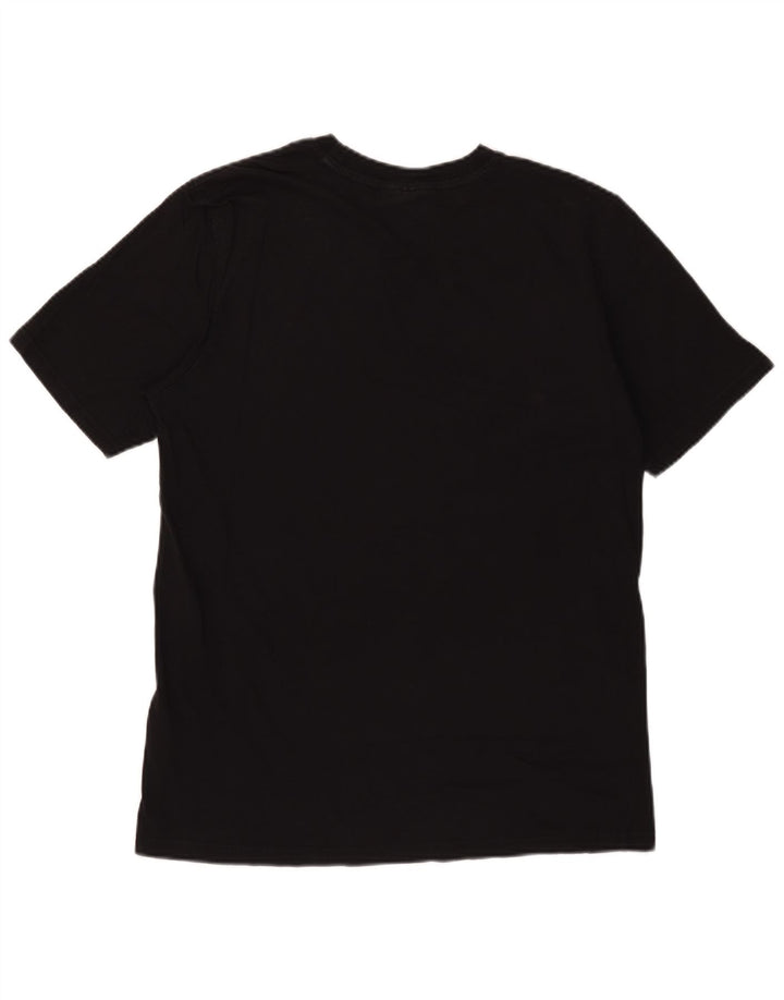 Fila Herre Grafisk T-Shirt Top Medium Sort Bomuld