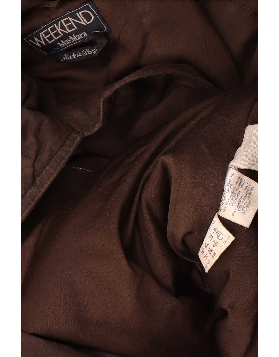 Max Mara Dame Oversized Hooded Parka Jacket UK 8 Small Brown