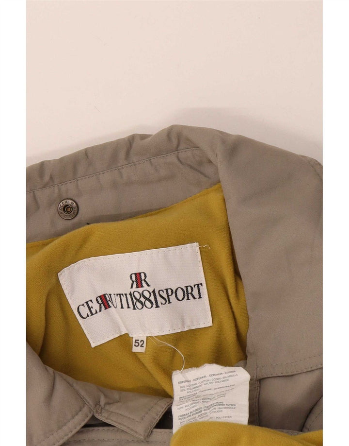 Cerruti 1881 Herre Utility Jacket IT 52 XL Grå Bomuld
