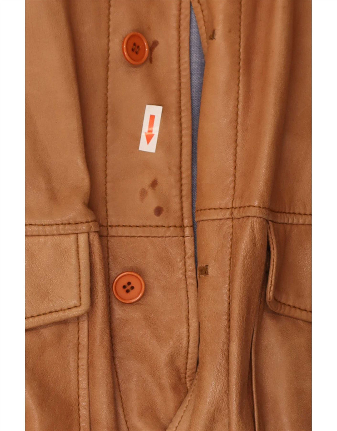 Conbipel Herre Læder Bomber Jacket IT 56 2XL Brun