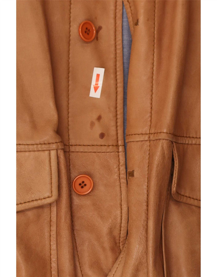Conbipel Herre Læder Bomber Jacket IT 56 2XL Brun