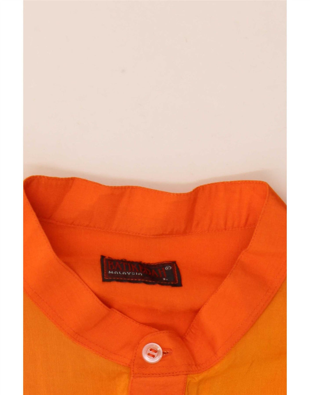 Vintage Herre Grafisk Kortærmet Pullover Shirt Stor Orange