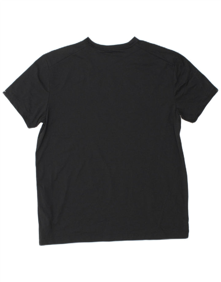 NIKE Herre Dri Fit grafisk T-shirt Top Medium Sort Polyester