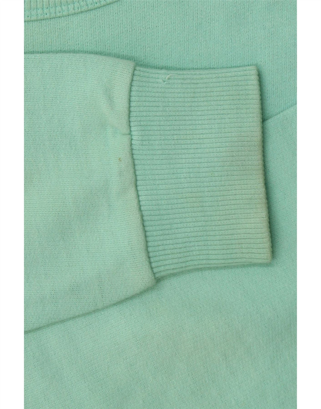 VINTAGE Dame Sweatshirt Jumper IT 42/44 Medium turkis bomuld