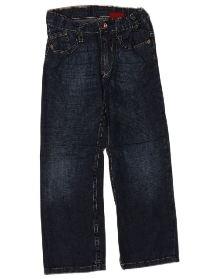 LEVI'S Boys Straight Jeans 5-6 Years W22 L20 Navy Blue Cotton