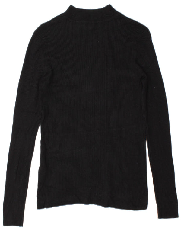 Marks & Spencer Dametop Langærmet UK 14 Medium Sort Viscose