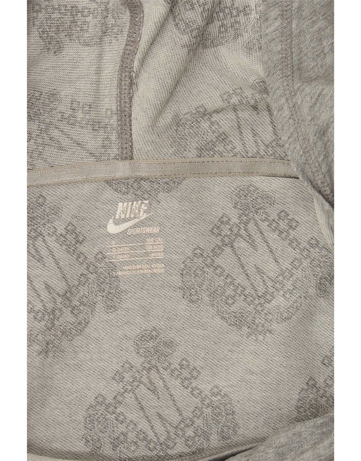Nike Dame Hættetrøje UK 8/10 Small Grey Flecked