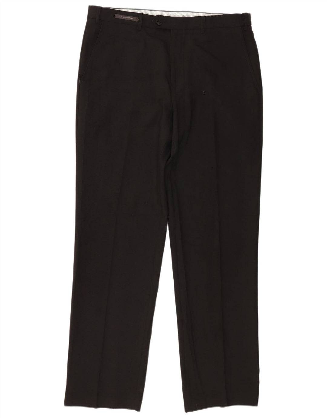Marks & Spencer Herre Regular Fit Suit Bukser W36 L31 Sort polyester
