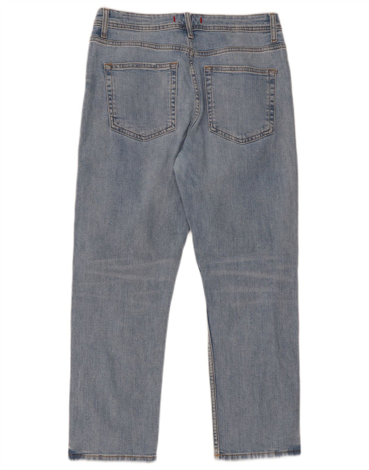 ZARA Straight Jeans til kvinder EU 38 Small W28 L26 Blå