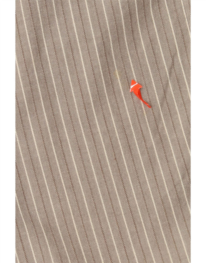 DOCKERS Dame Capri Bukser US 10 Large W30 L22 Gråstribet bomuld