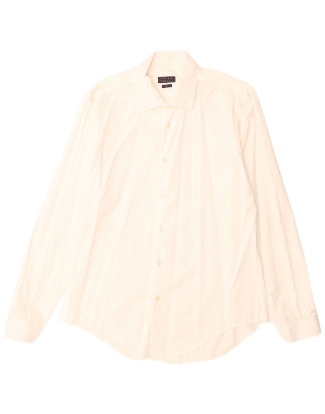 Zara Herre Slim Shirt XL Hvid