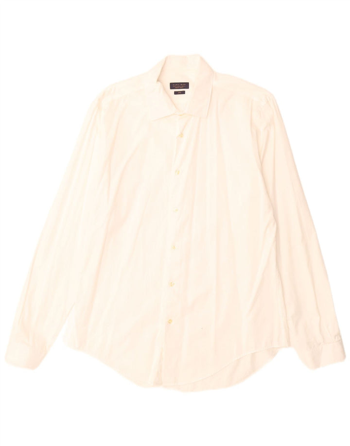 Zara Herre Slim Shirt XL Hvid