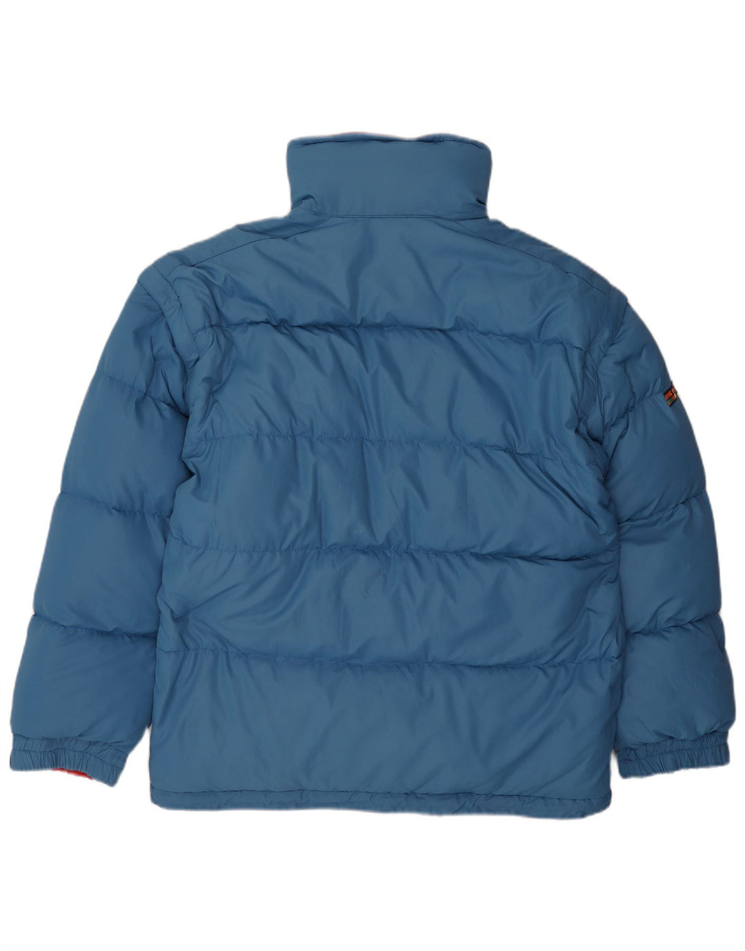 VINTAGE Herre Loose Fit Vendbar polstret jakke UK 38 Medium Rød