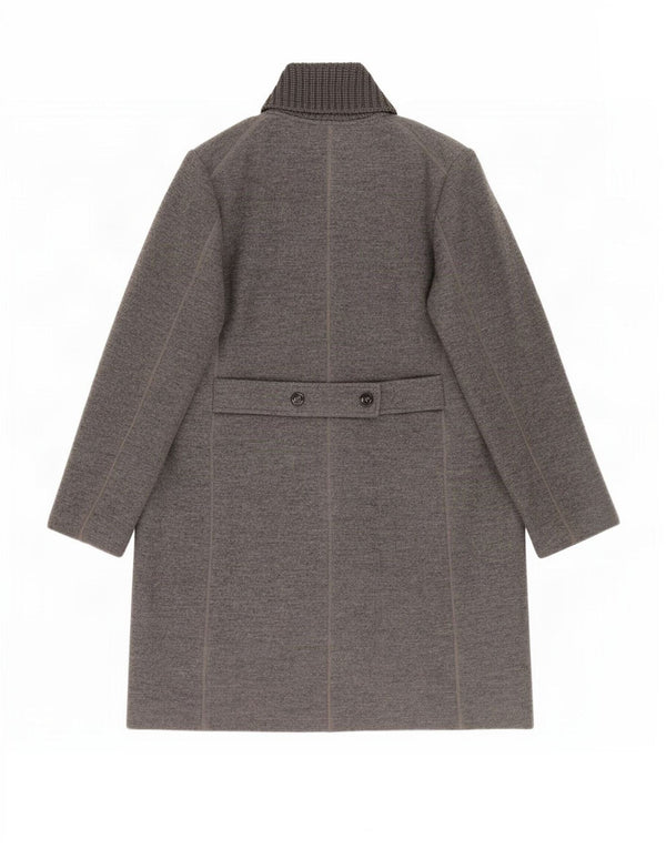 Fay Dame Overfrakke UK 18 XL Grå Virgin Wool
