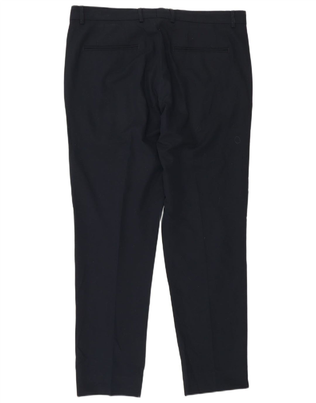 Zara Herre Slim Chino Bukser EU 42 Large W32 L29 Navy Blue Polyester