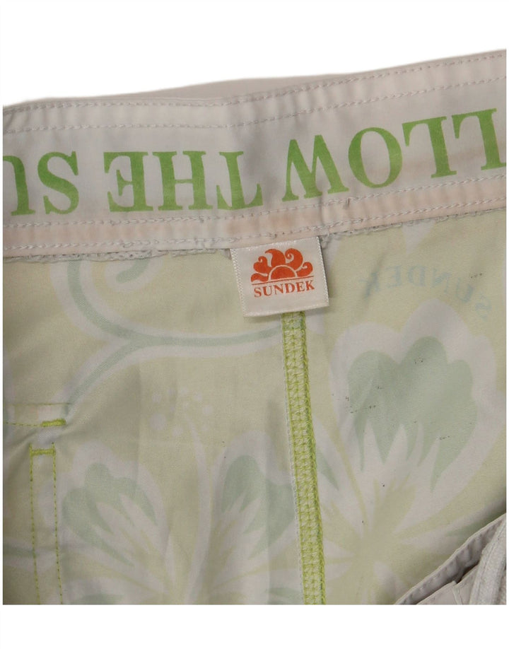 SUNDEK Herre badeshorts Large Green Floral