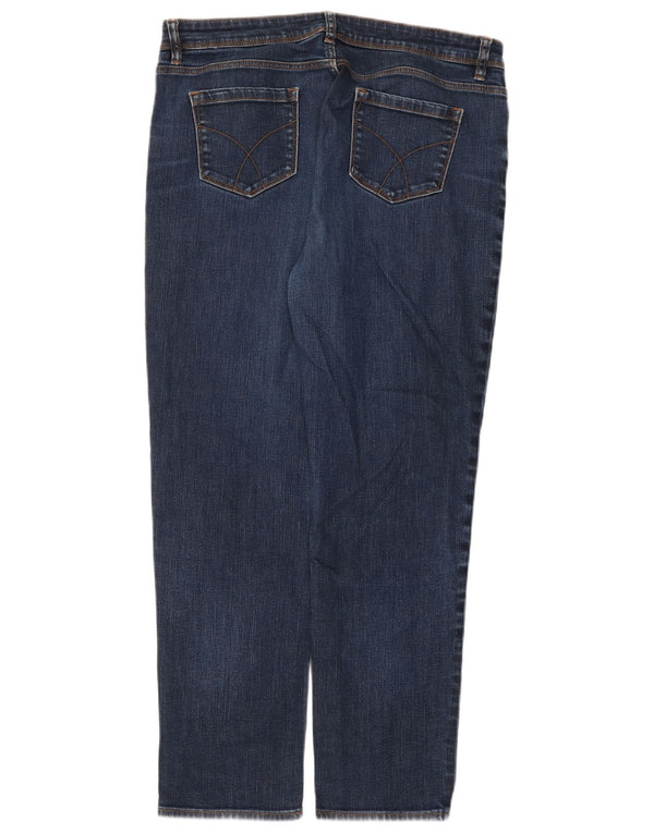Besætningstøj Dame Slim Jeans UK 16 Large W36 L28 Blue Cotton