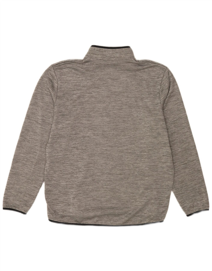 Under Armour Herre Zip Neck Sweatshirt Jumper Large Grå Flecked Polyester