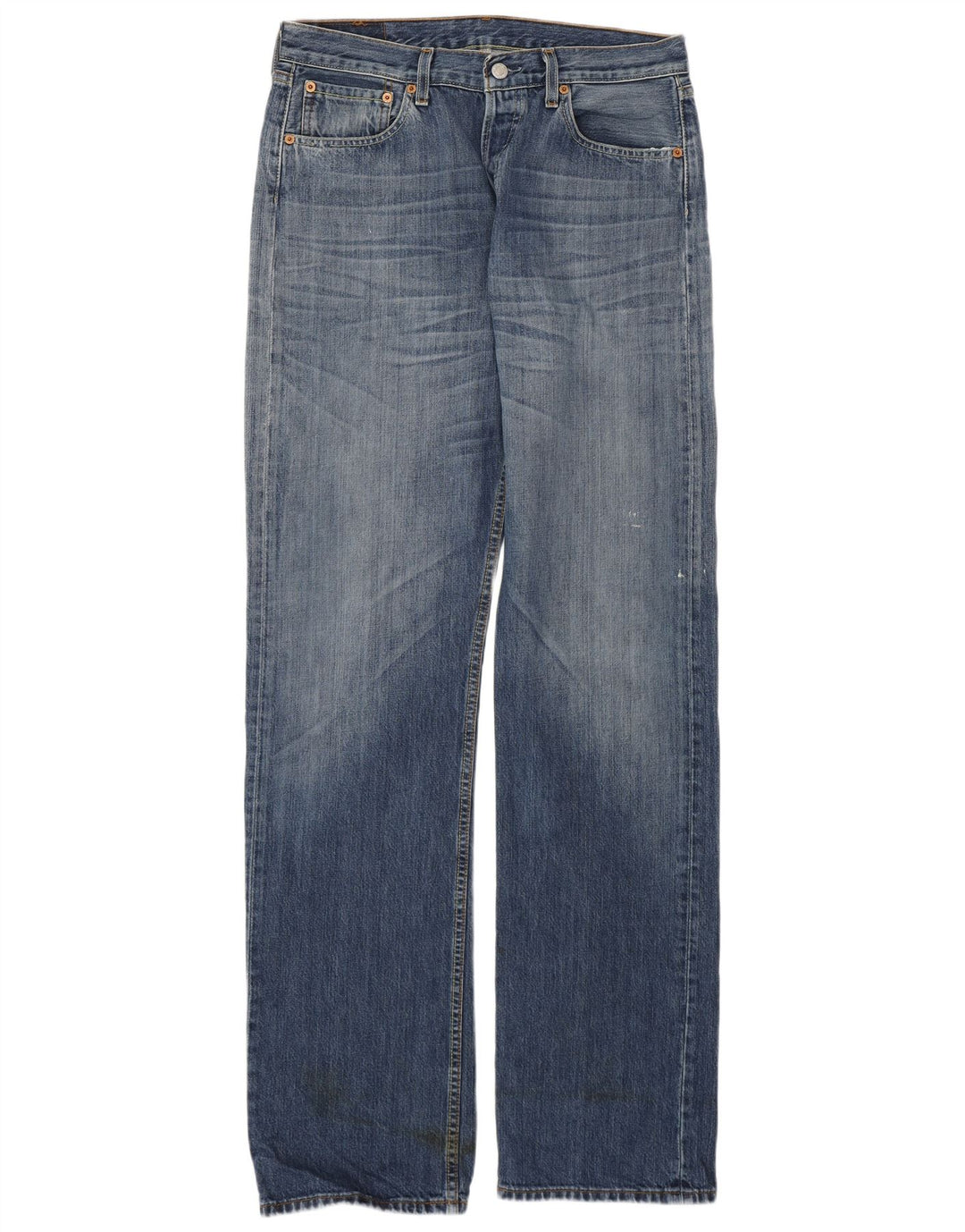 Levi's Herre 501 Straight Jeans W33 L36 Blå