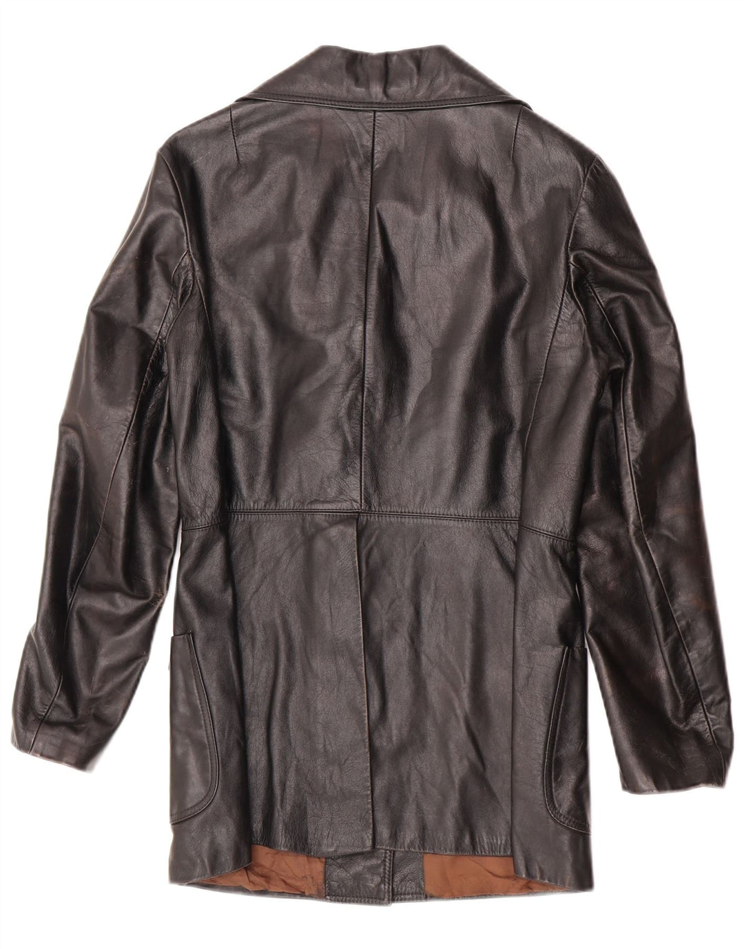 Vintage læderjakke til kvinder UK 10 Lille sort læder