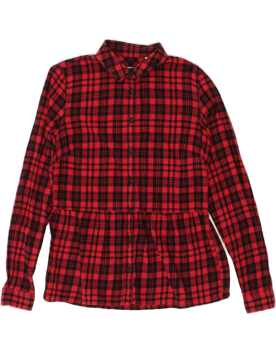 JACK WILLS Womens Flannel Shirt UK 8 Small Red Check Cotton Vintage Jack Wills and Second-Hand Jack Wills from Messina Hembry 