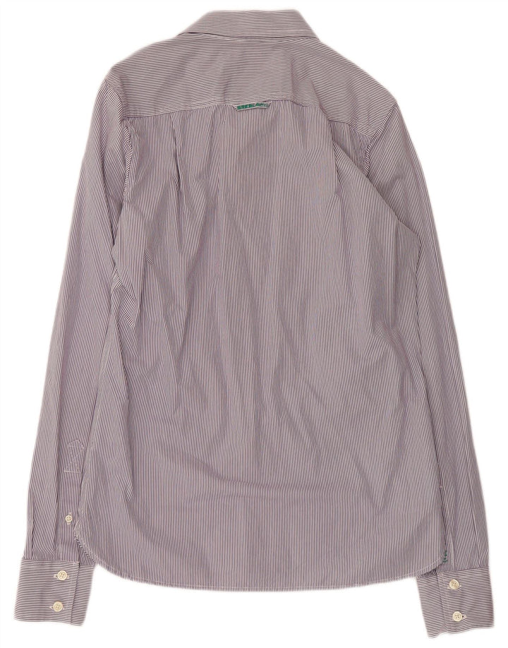 SUPERDRY herreskjorte medium lilla nålestribet bomuld