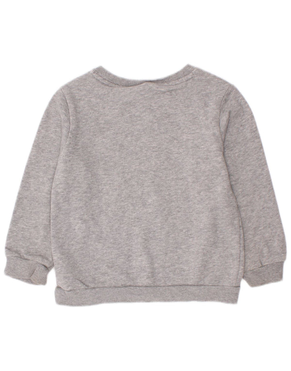Adidas Boys Graphic Sweatshirt Jumper 2-3 år Grå Flecked Bomuld