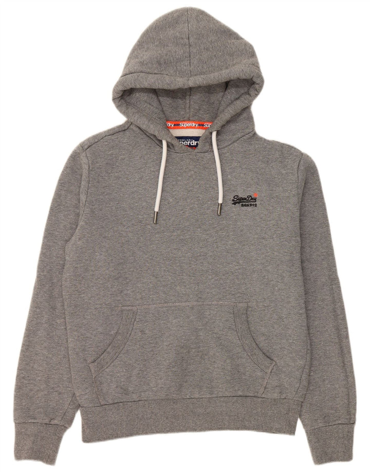 Superdry Hættetrøje til mænd mellemgrå bomuld