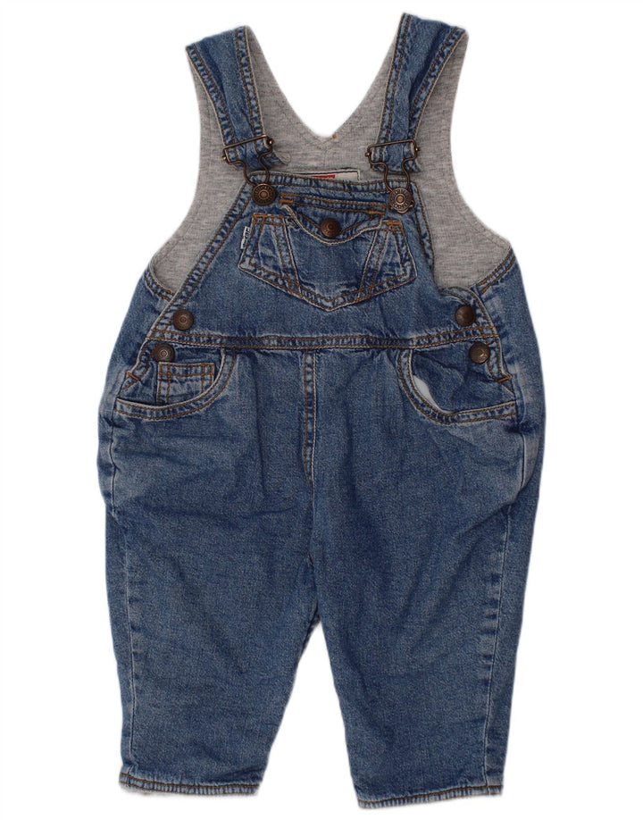 LEVI'S Baby Boys Dungaree Lige jeans 3-6 måneder W24 L8 Blå