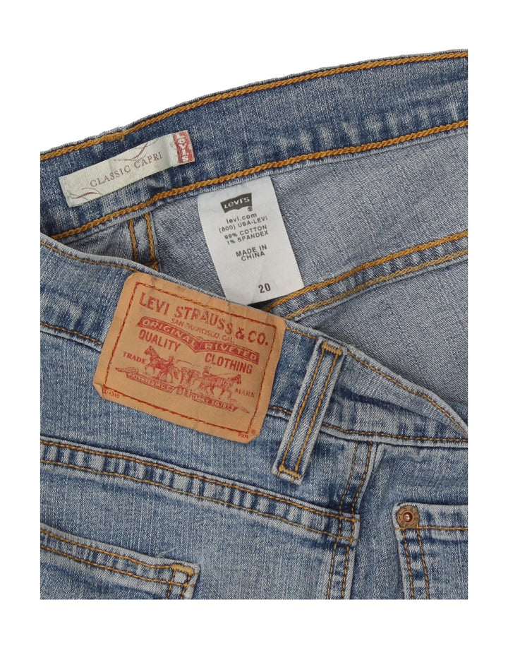 LEVI'S Womens Classic Capri Jeans US 20 3XL W38 L26 Blue Cotton Vintage Levi's and Second-Hand Levi's from Messina Hembry 