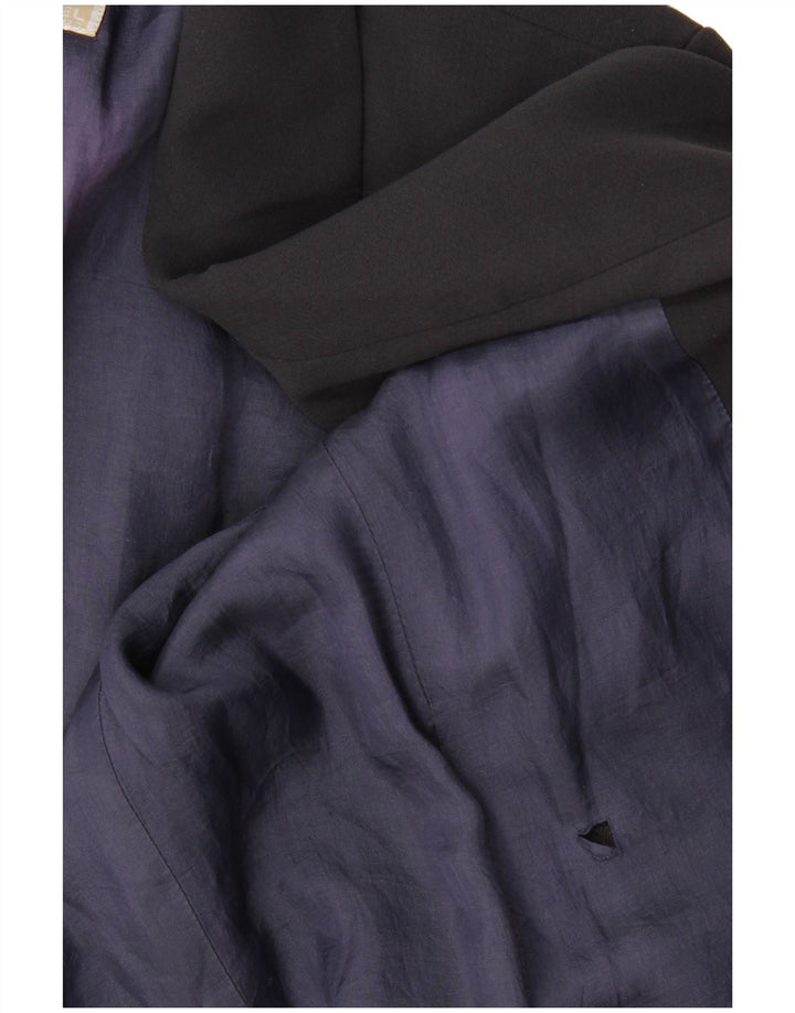 Michael Kors Womens Open Blazer Jacket US 4 Small Black Polyester