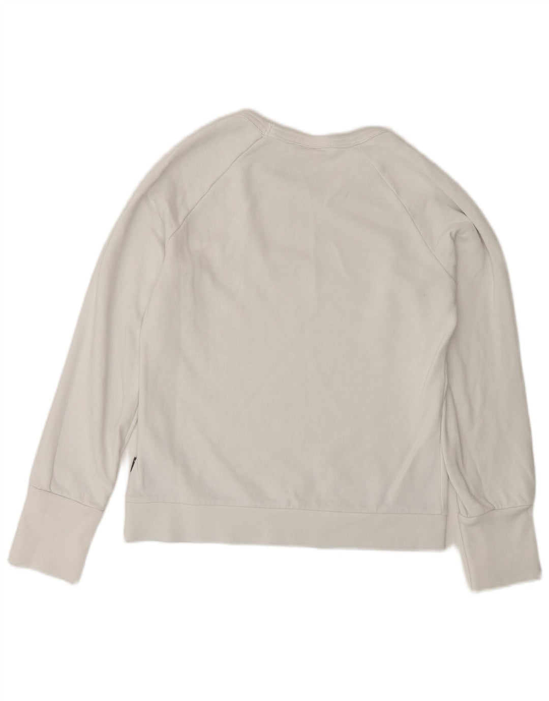Adidas Dame Sweatshirt Jumper UK 12 Medium Hvid Bomuld