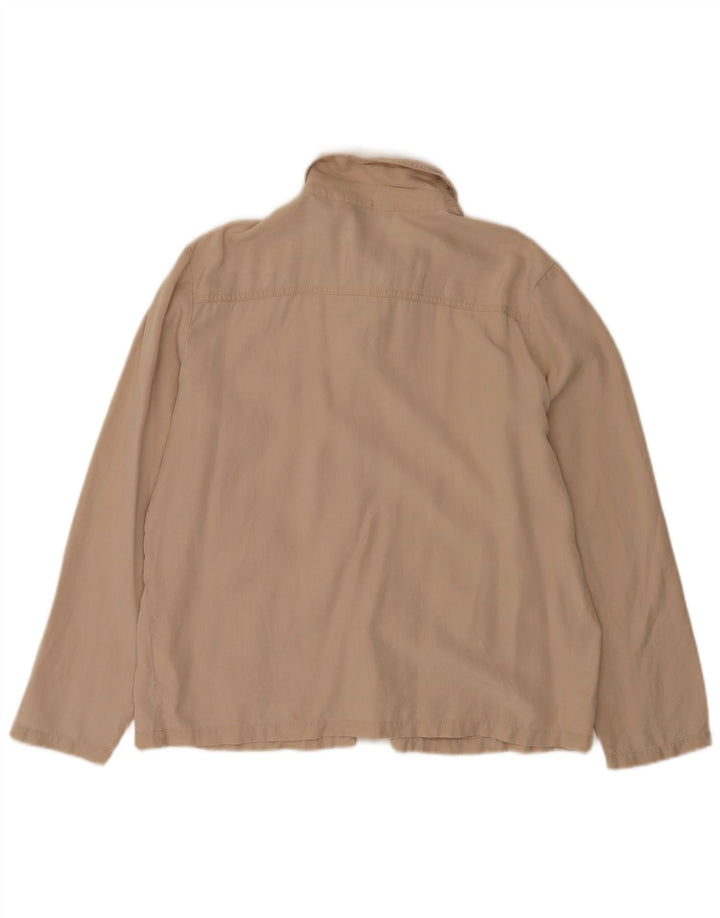 Marks & Spencer Dameskjorte UK 16 Large Beige Lyocell