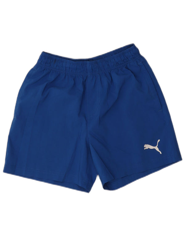 Puma Mens Sport Shorts Small Blue Polyester