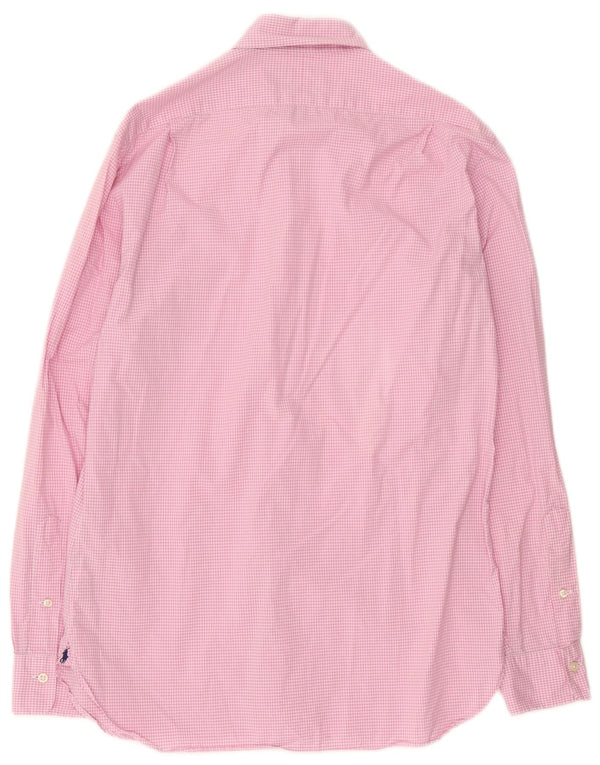 Polo Ralph Lauren Herre Slim Fit skjorte str. 39 15 1/2 Medium Pink Gingham
